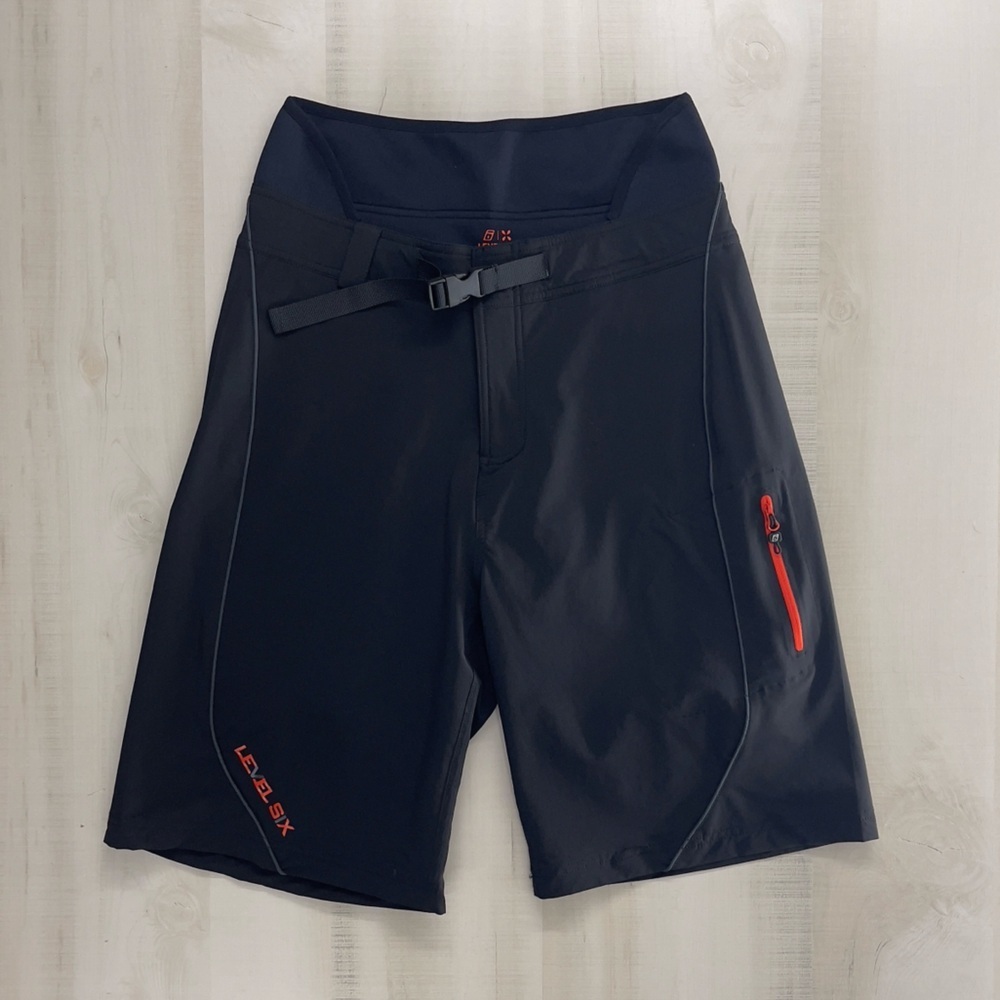 LEVEL SIX mens paddle boarding shorts wetsuit athletic travel 30 black